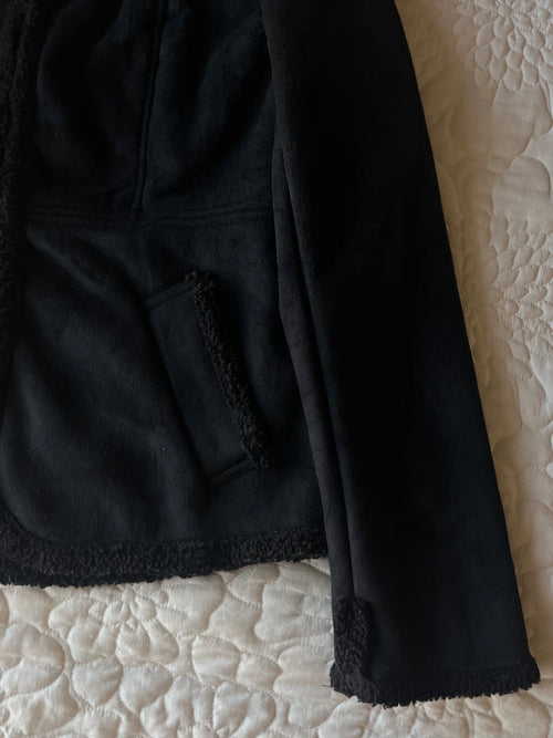 Black Suede Fur Jacket