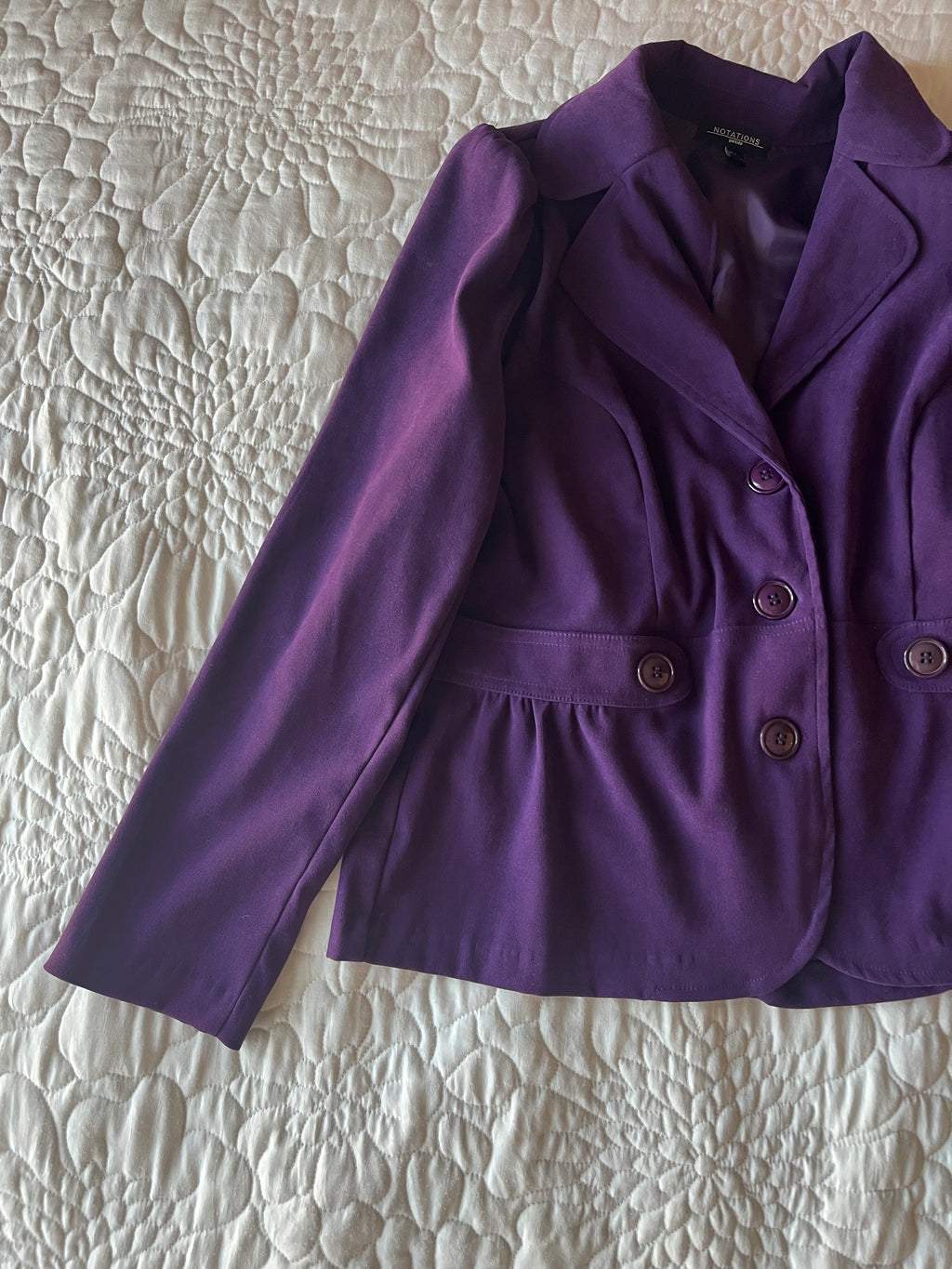 Purple Suede Blazer