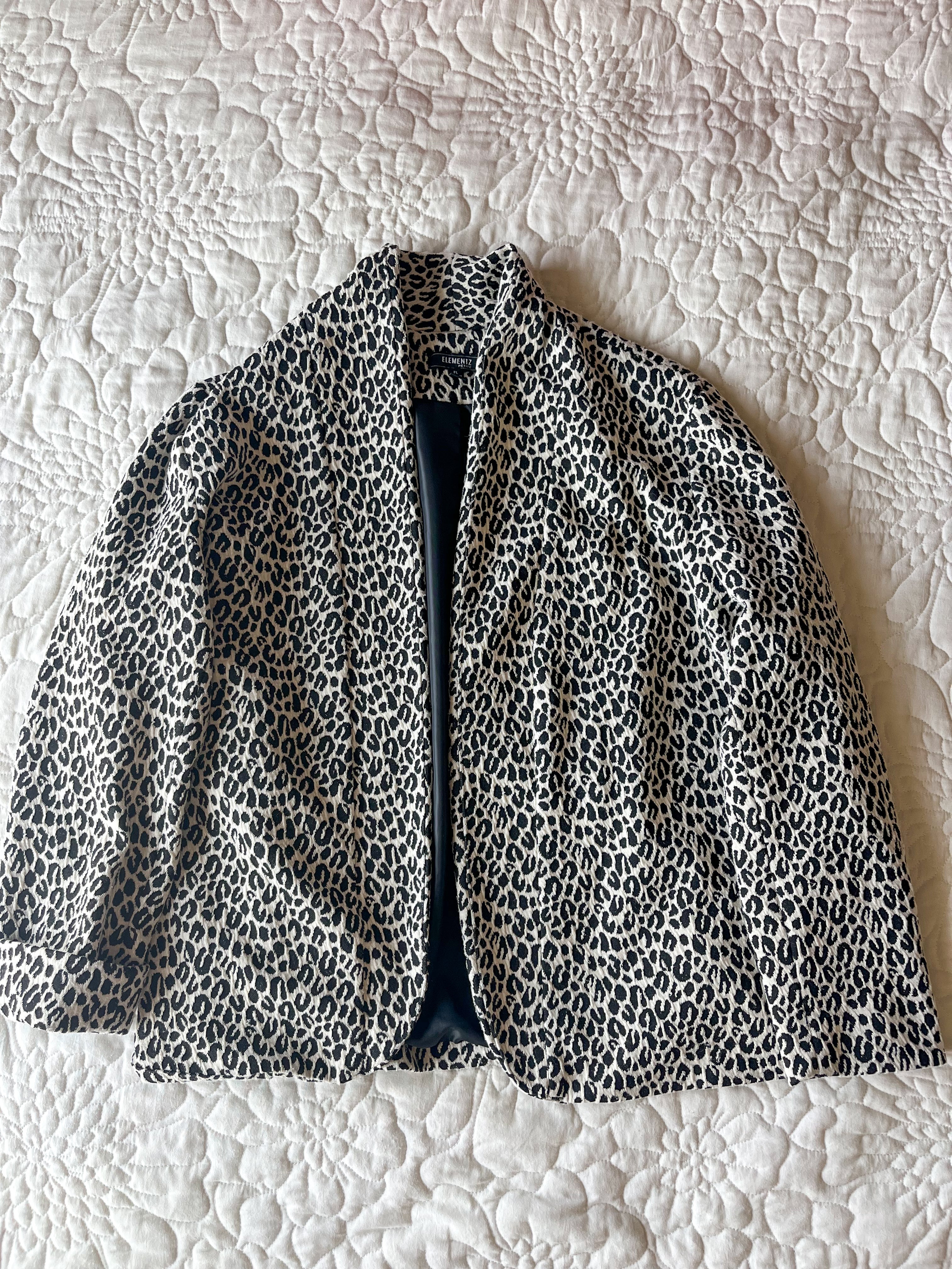 Leopard Print Blazer