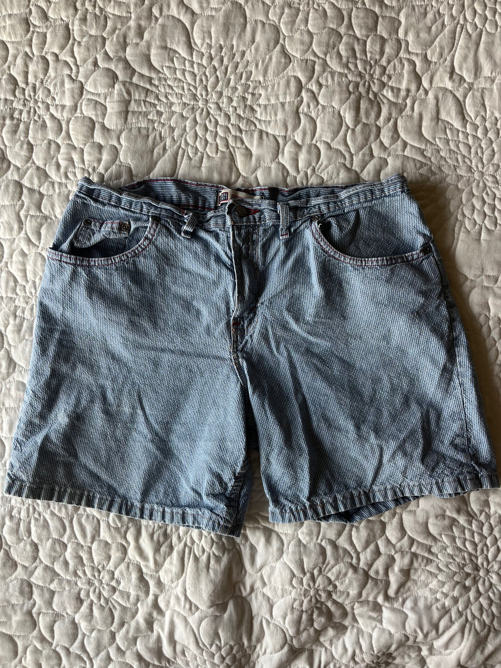 Faded Glory - Striped Denim Shorts