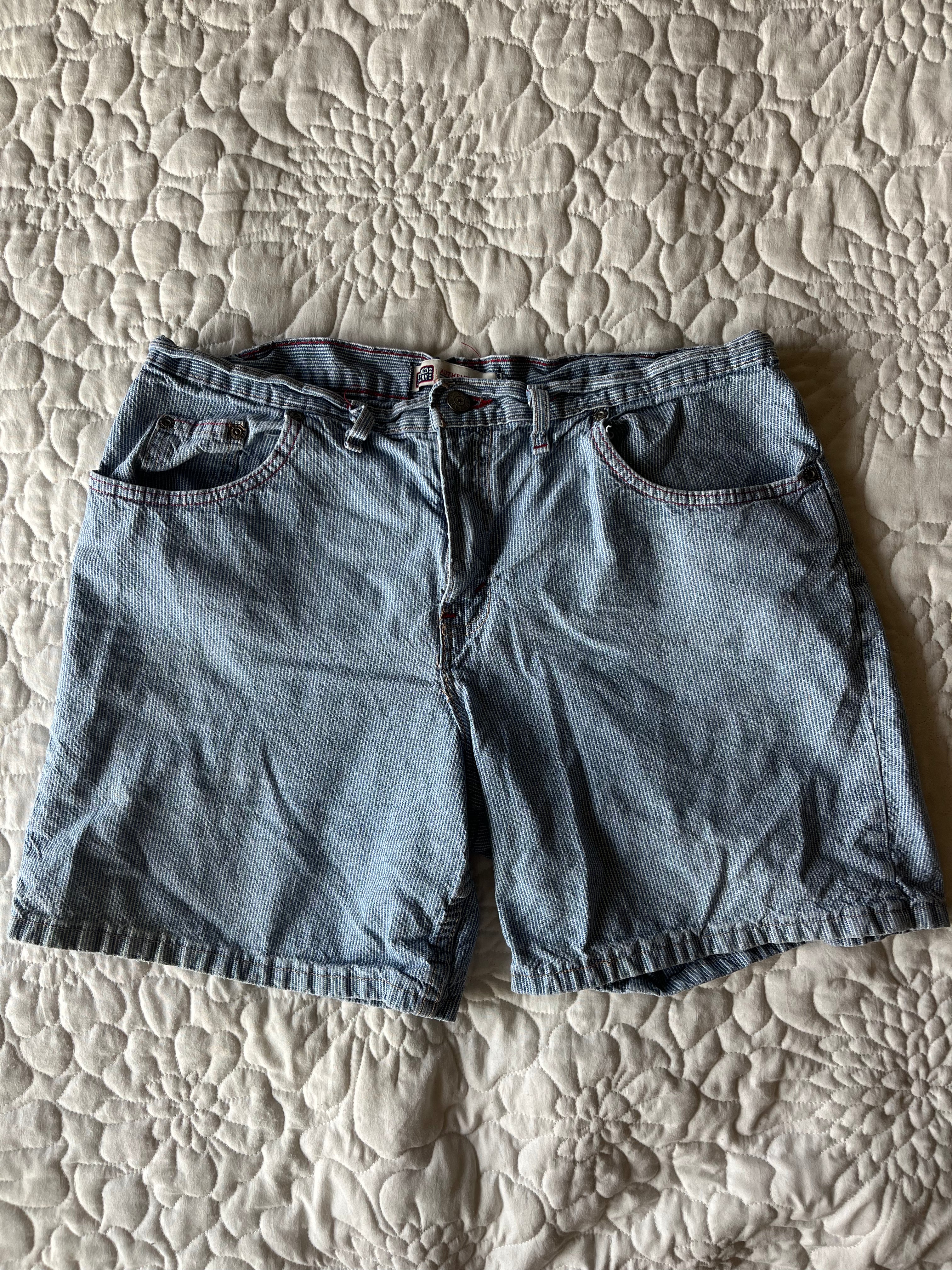 Faded Glory - Striped Denim Shorts