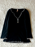 Classy Whipstitch Long-Sleeve