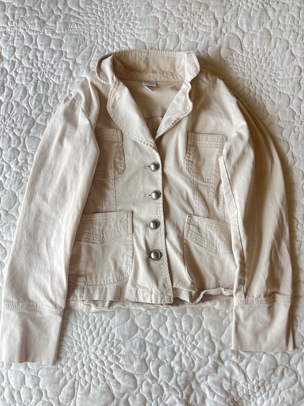 Cream Button Jacket