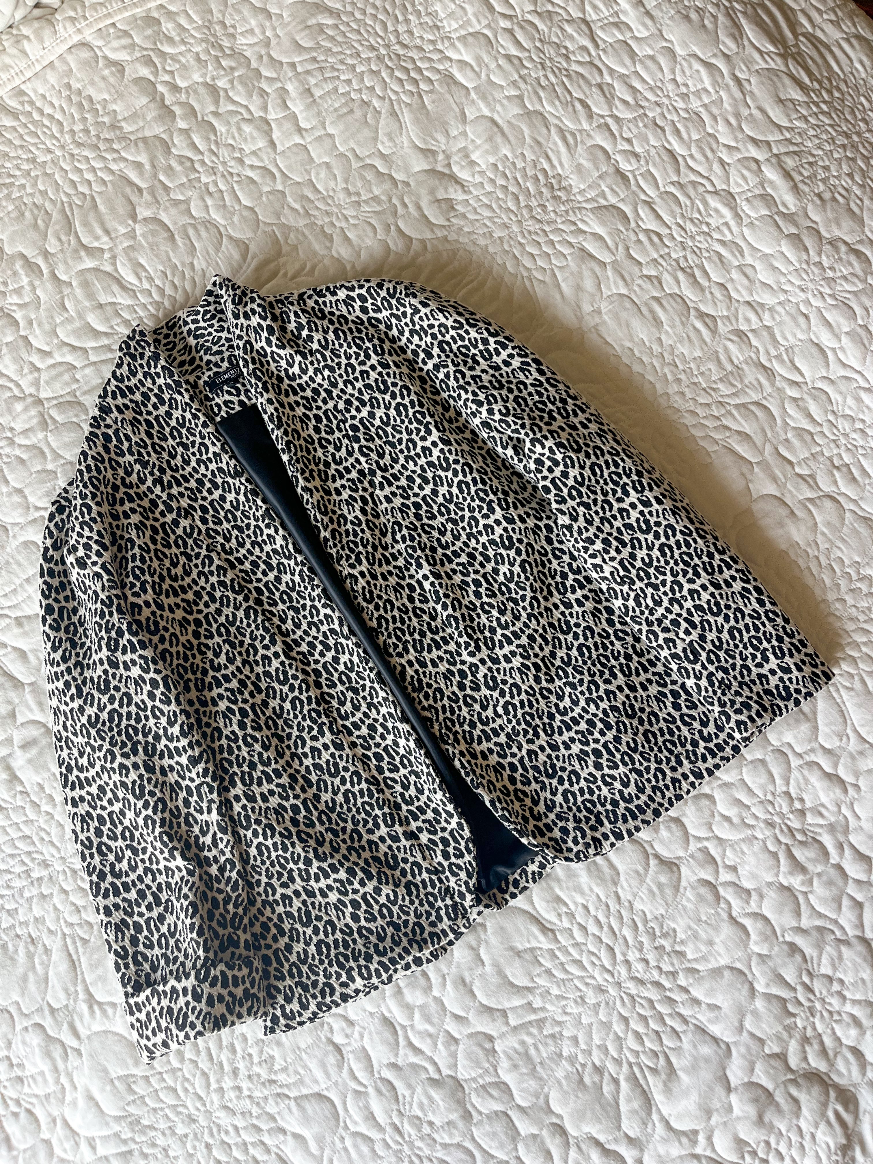 Leopard Print Blazer
