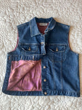 Paisley Lined Denim Vest