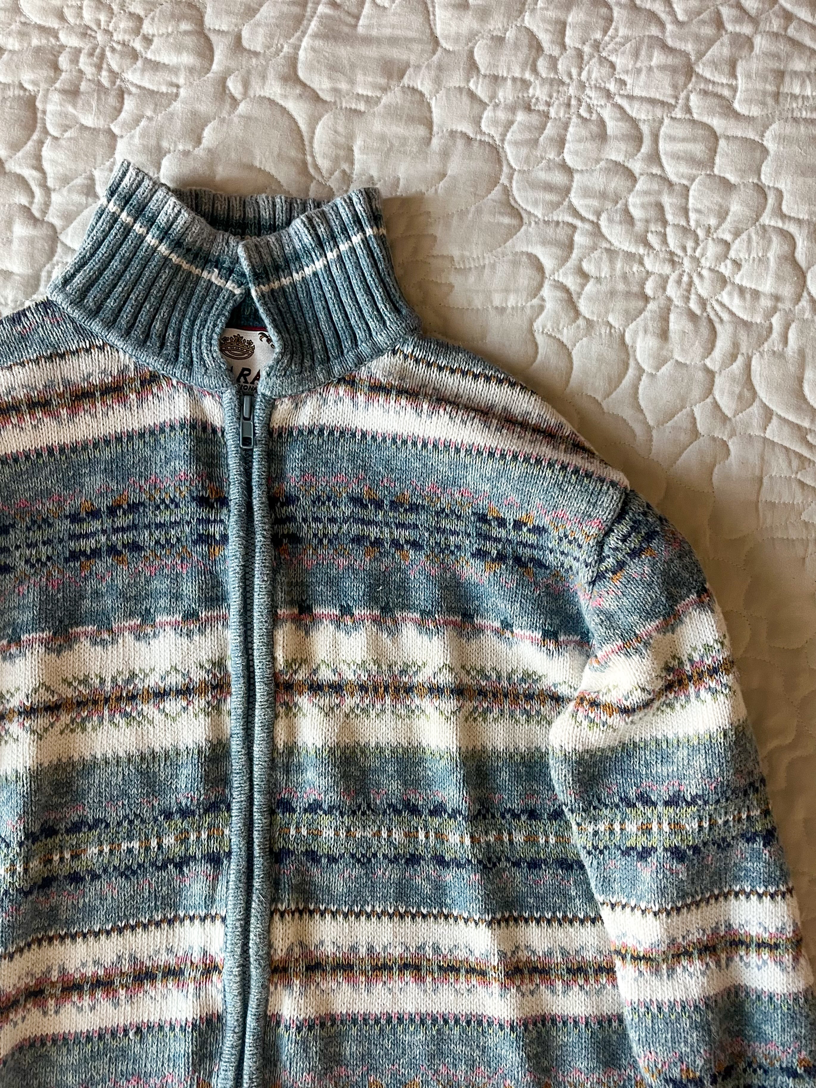 Fair Isle Knitted Zip