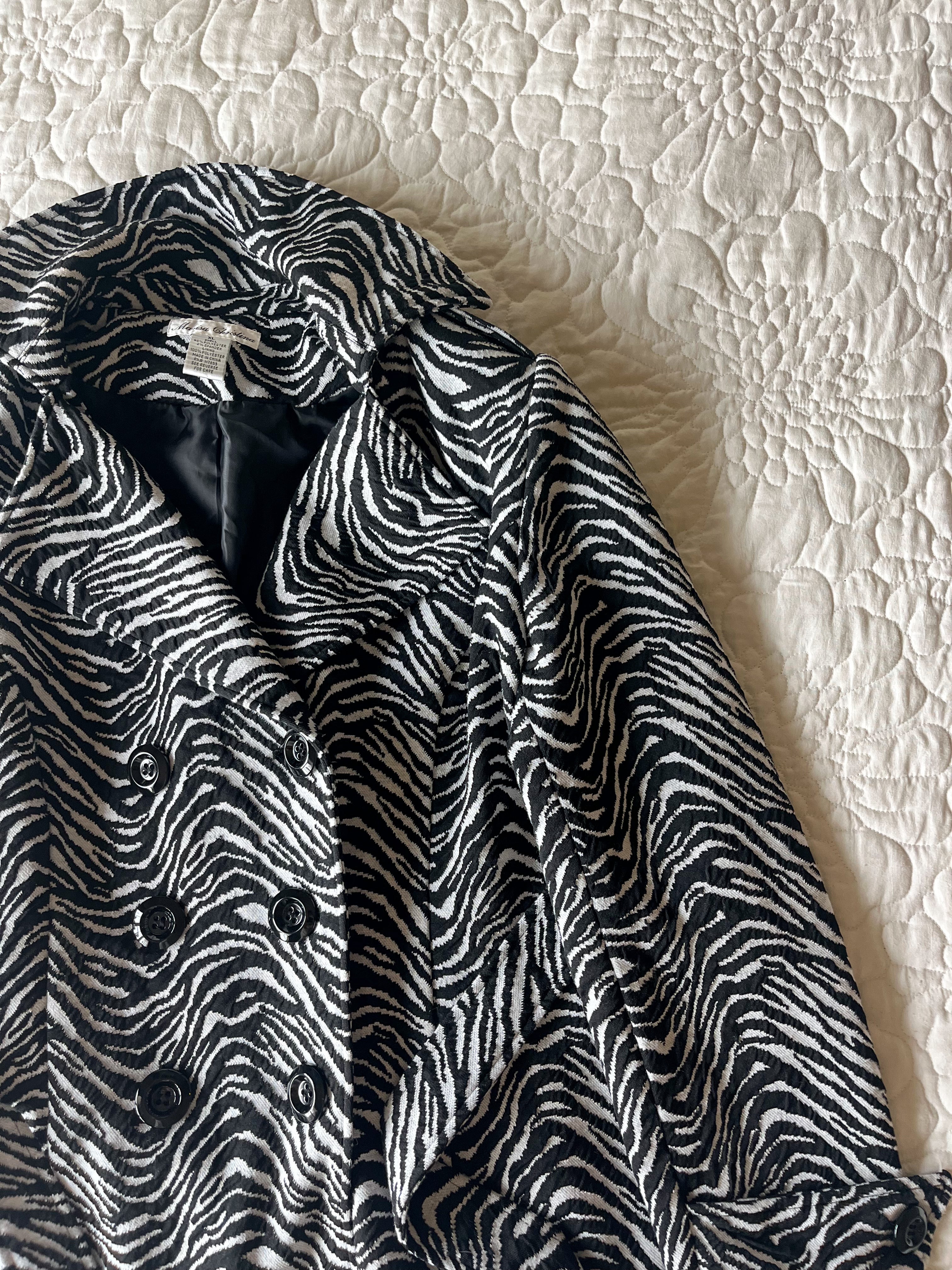 Zebra Print Coat